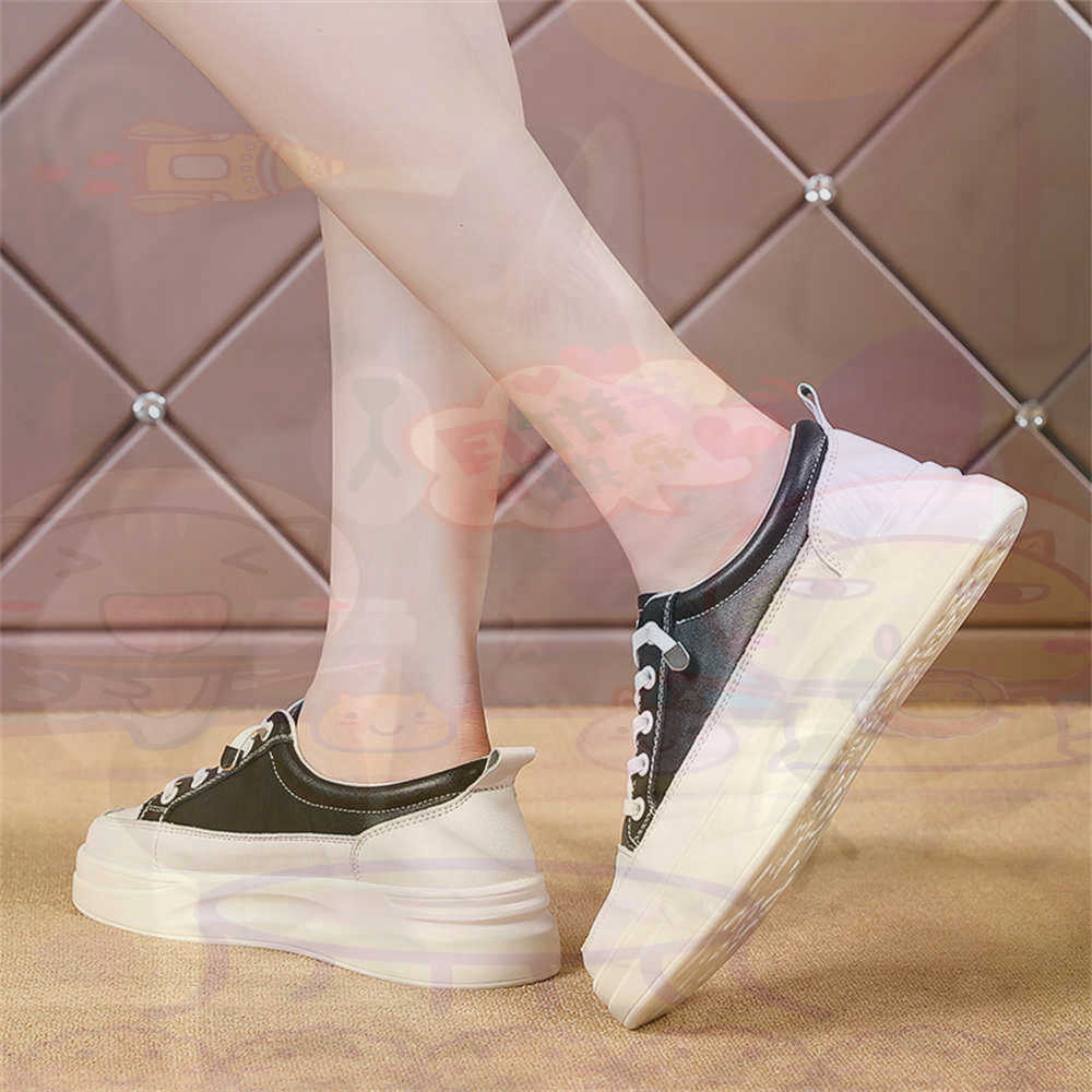 Most Collectible Vintage Items - LACE-up Chunky Loafers ผู้หญิงสเก็ตบอร์ดกีฬารองเท้าตะกร้ารองเท้าผ้าใบจริงแบบพกพาข่าวตะกร้า Teni ที่มีคุณภาพสูง