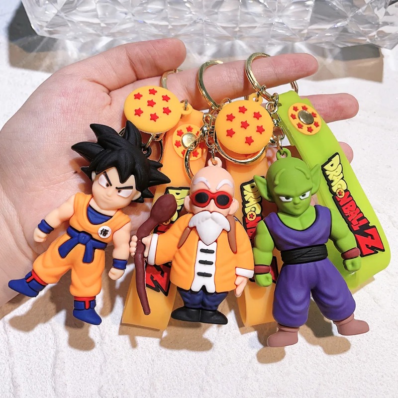 Vintage Collectible Figurines - พวงกุญแจอนิเมะดราก้อนบอล เครื่องประดับแฟชั่น ซุนโกคู เวเจต้า พิคโคโล ฟิกเกอร์แอคชั่น