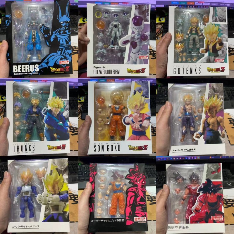 Vintage Collectible Figurines - ใหม่ดราก้อนบอล ไซย่า บีรัส ทรังค์ส โกเท็นค์ส โกคู