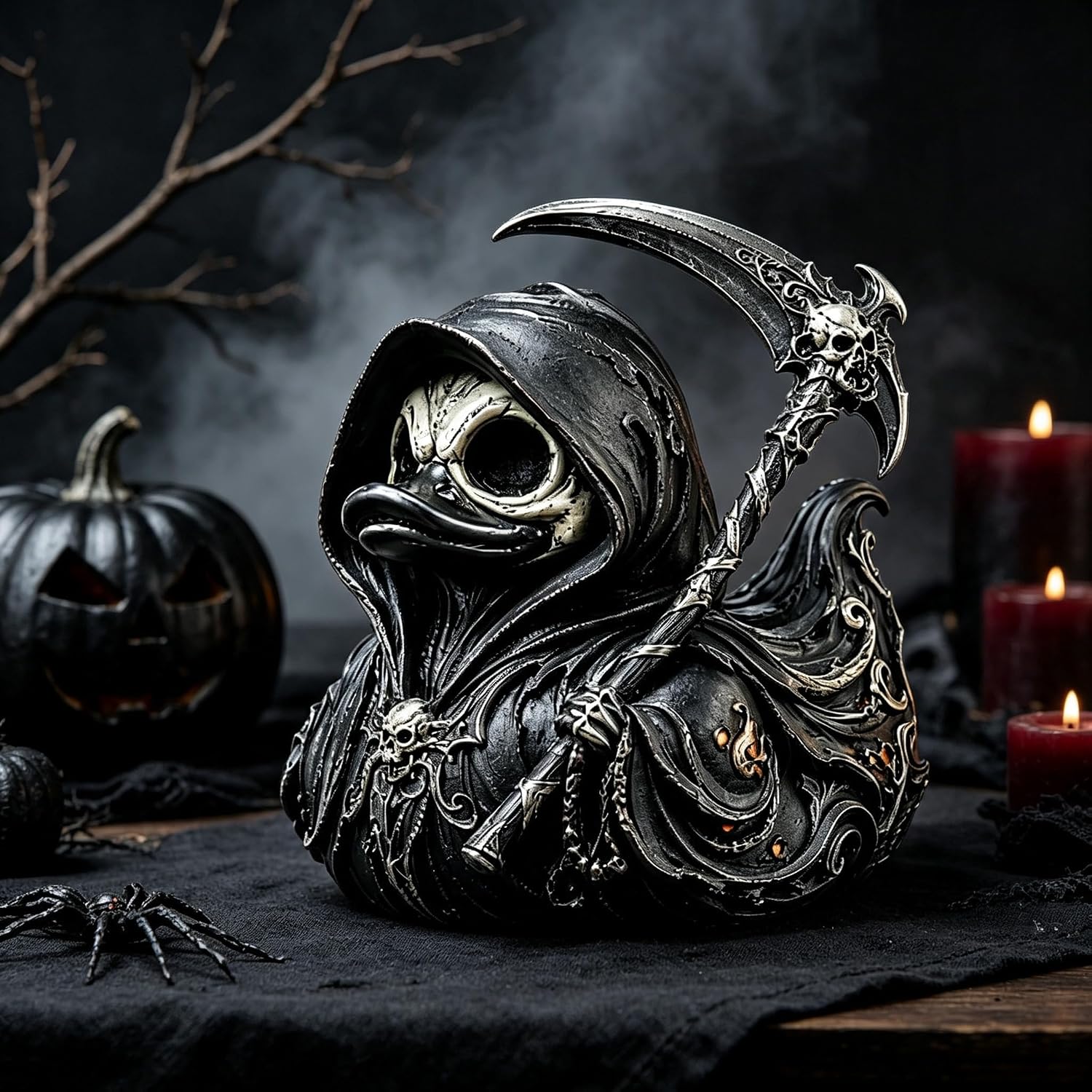 เป็ดสะสมสไตล์กอธิค Grim Reaper - Vintage Collectible Figurines บทวิจารณ์และราคา