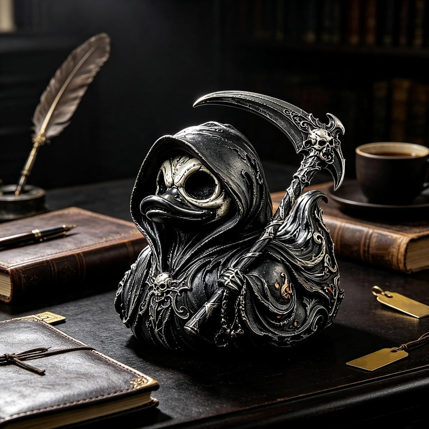 เป็ดสะสมสไตล์กอธิค Grim Reaper - Vintage Collectible Figurines บทวิจารณ์และราคา