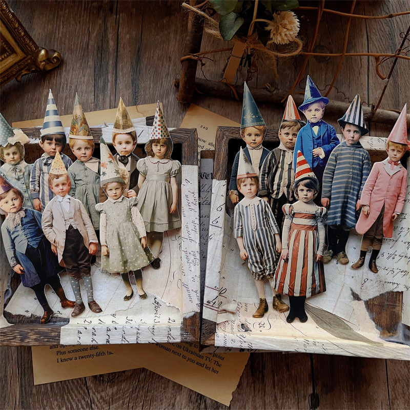 ชุดกระดาษตกแต่งลายตัวตลกวินเทจ - Vintage Collectible Dolls บทวิจารณ์และราคา