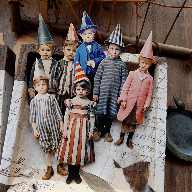 ชุดกระดาษตกแต่งลายตัวตลกวินเทจ - Vintage Collectible Dolls บทวิจารณ์และราคา