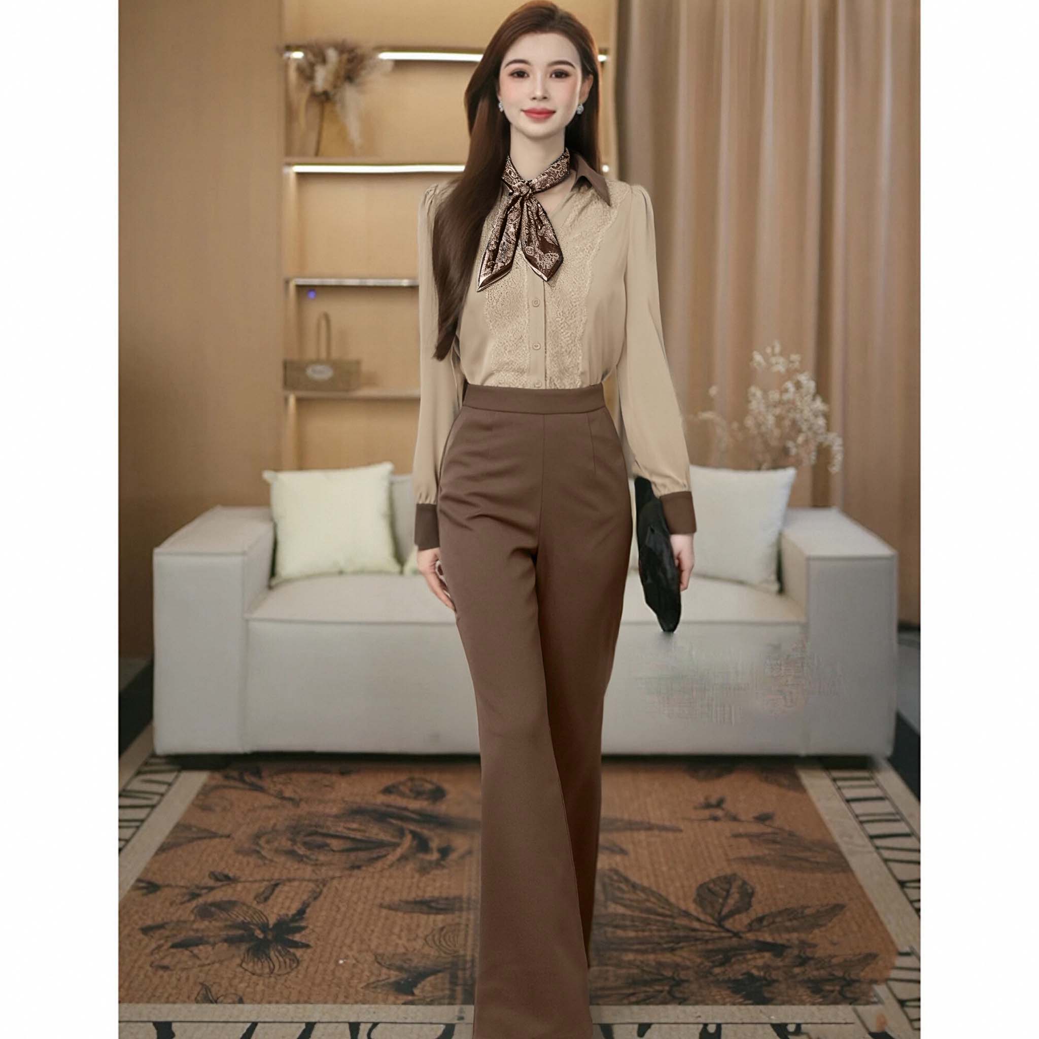 ชุดผ้าพันคอไหมแฟชั่นสองชิ้น สไ - Vintage Collectible Clothing บทวิจารณ์และราคา