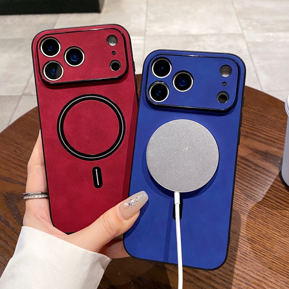 เคสแม่เหล็กหนังแกะแบบด้าน สำหร - Camera Leather Case บทวิจารณ์และราคา