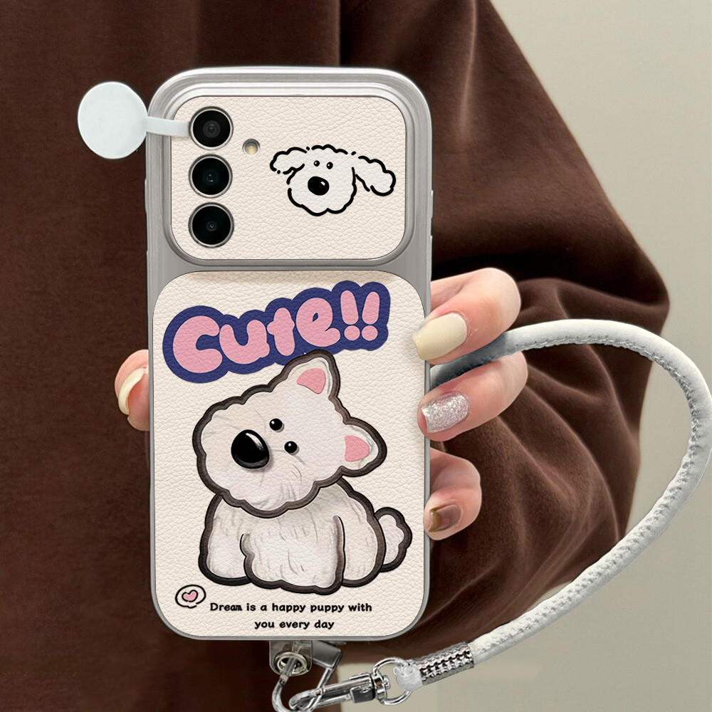 เคสโทรศัพท์ลายการ์ตูนสุนัขน่าร - Camera Leather Case บทวิจารณ์และราคา